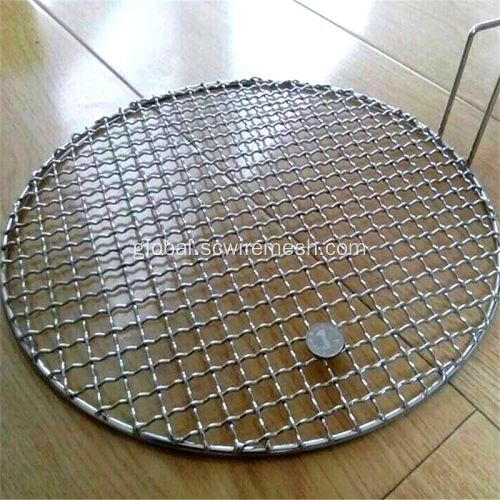 Welded BBQ Mesh Woven Folding Two Layers BBQ Grill Wire Mesh Factory
